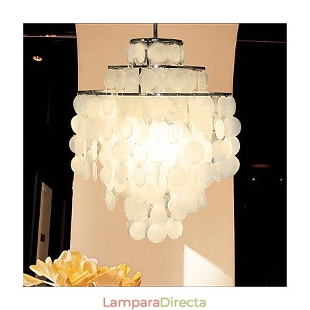 Lámpara de araña minimalista LAMP con forma de concha Lámpara de araña minimalista LAMP con forma de concha
