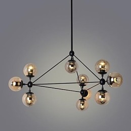 Lámparas colgantes de 10 luces, sencillas, modernas y artísticas.