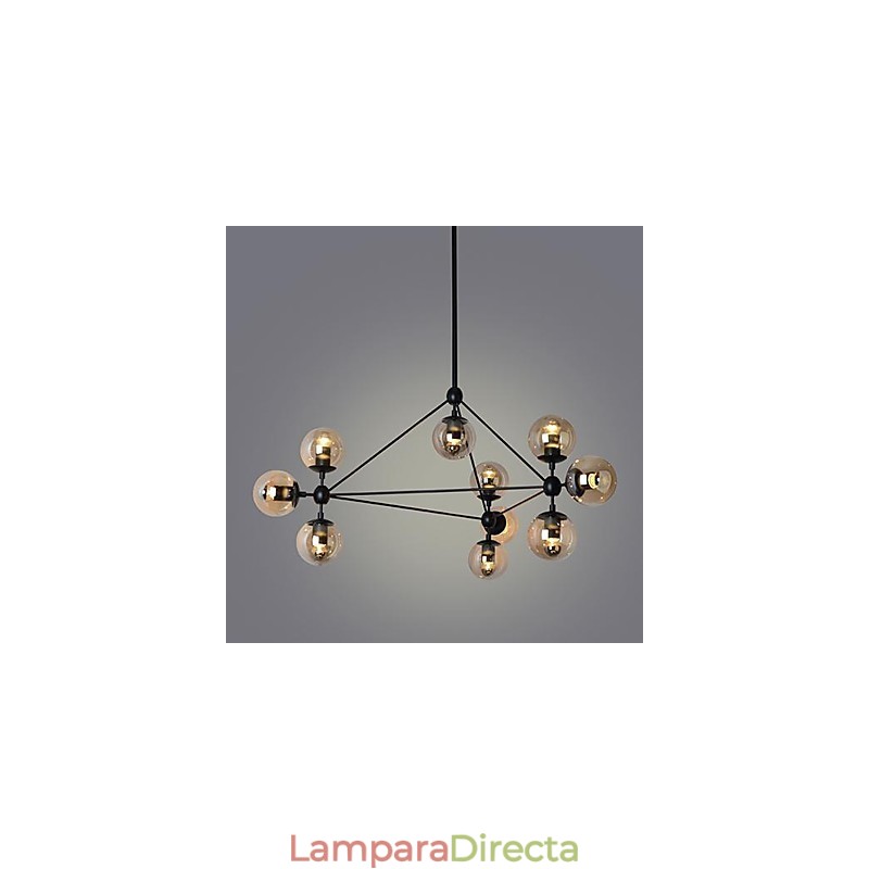 Lámparas colgantes de 10 luces, sencillas, modernas y artísticas.