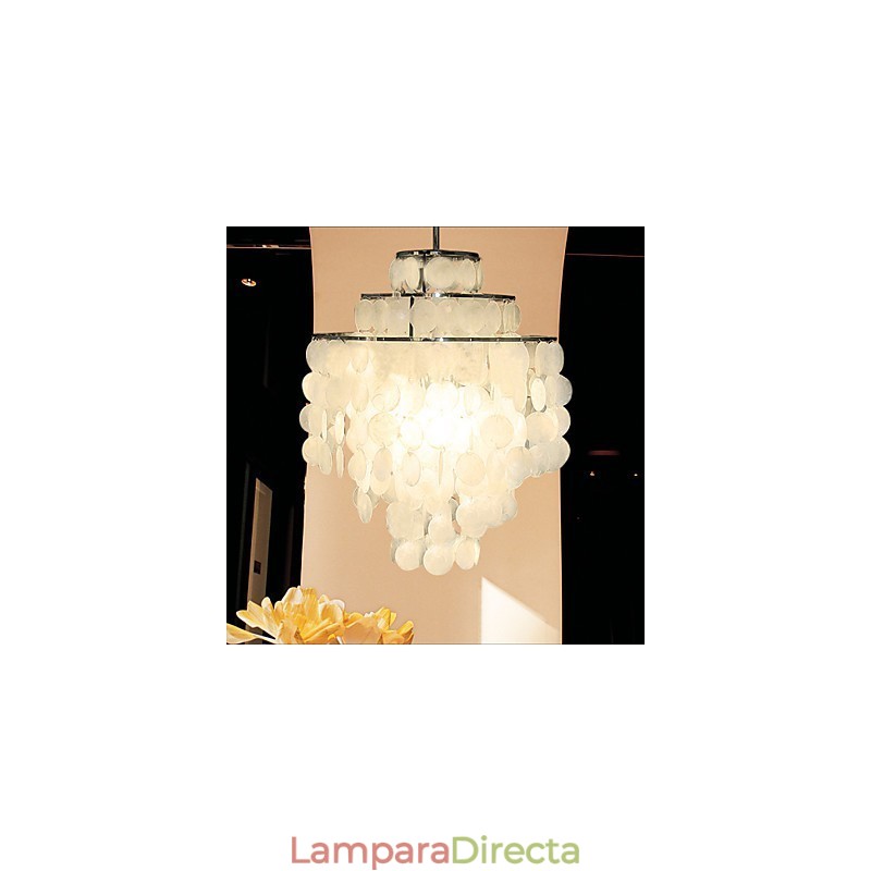 Lámpara de araña minimalista LAMP con forma de concha