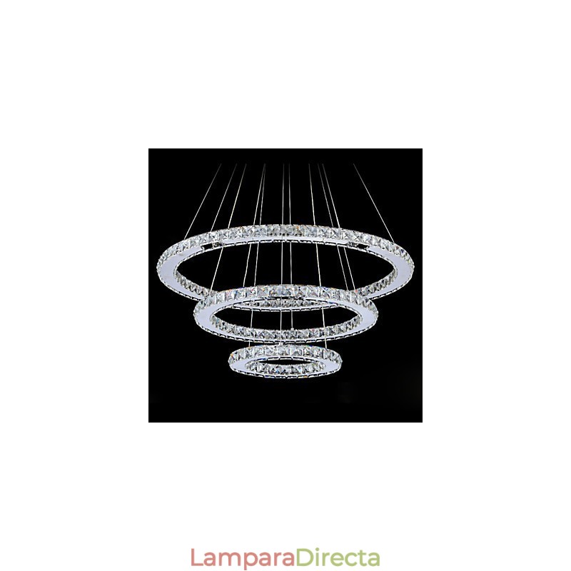Lámparas colgantes de cristal modernas y contemporáneas de metal.