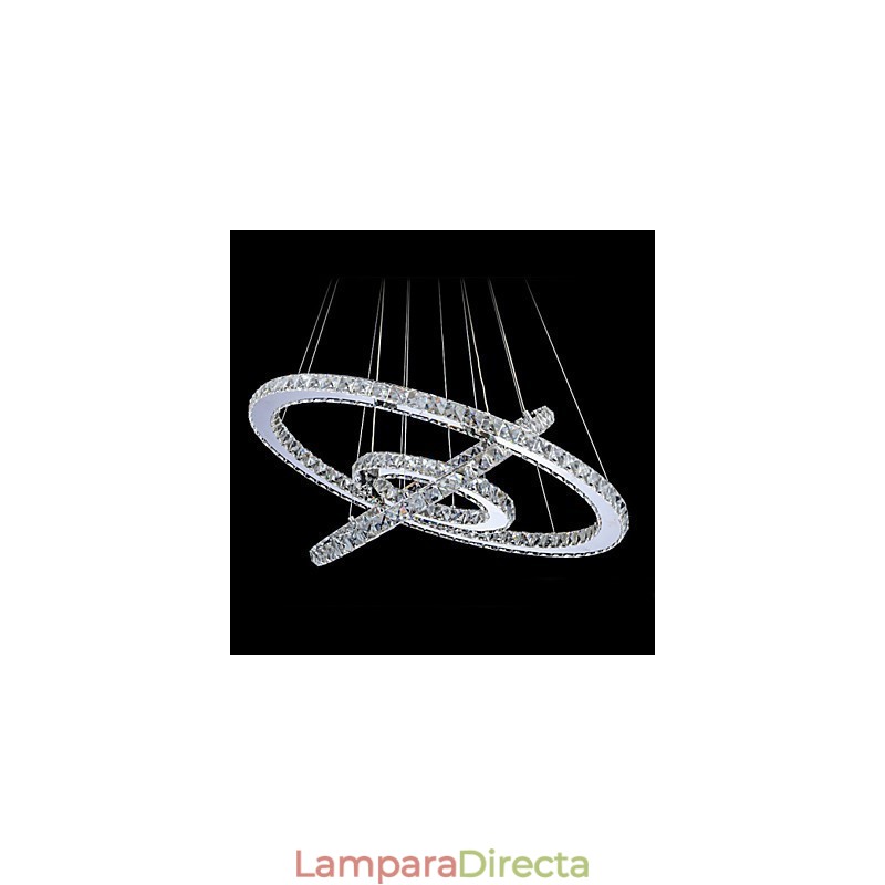 Lámparas colgantes de cristal modernas y contemporáneas de metal.