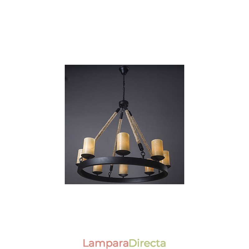 Lámpara colgante industrial clásica rústica estilo cabaña vintage retro estilo country living comedor tienda acero inoxidable