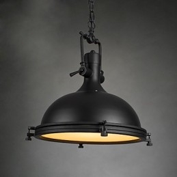 Lámpara colgante industrial individual, estilo loft, de metal vintage.