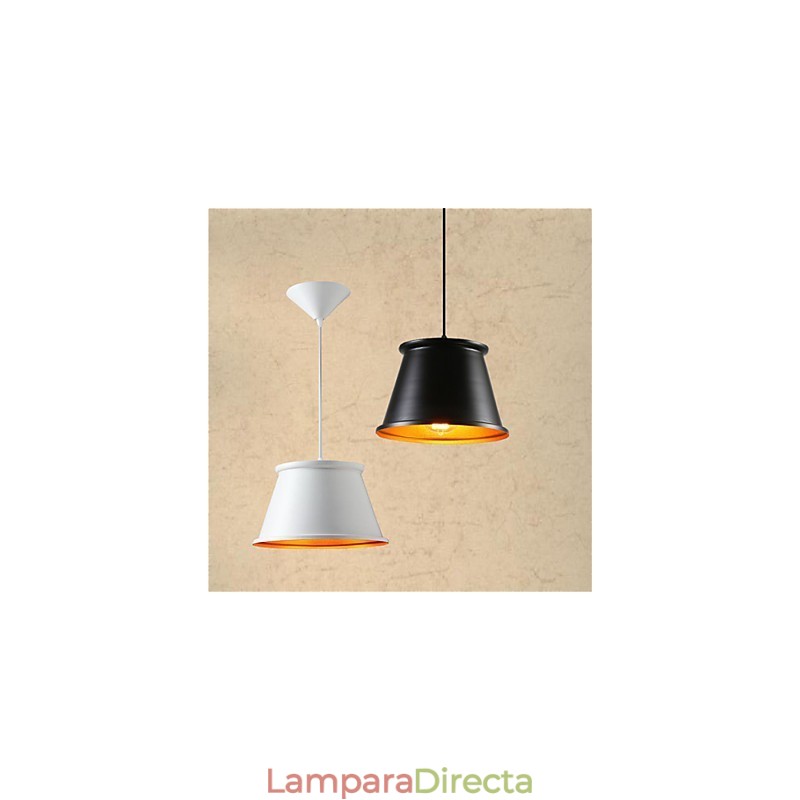 Lámpara colgante de metal con pintura estilo mini rústico clásico de estilo vintage