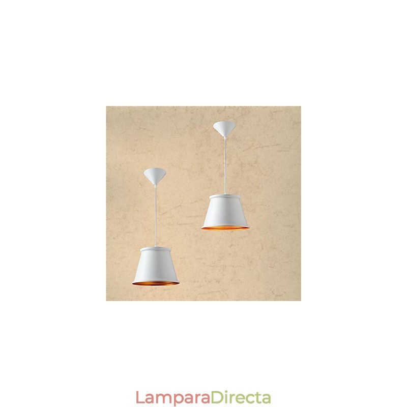 Lámpara colgante de metal con pintura estilo mini rústico clásico de estilo vintage