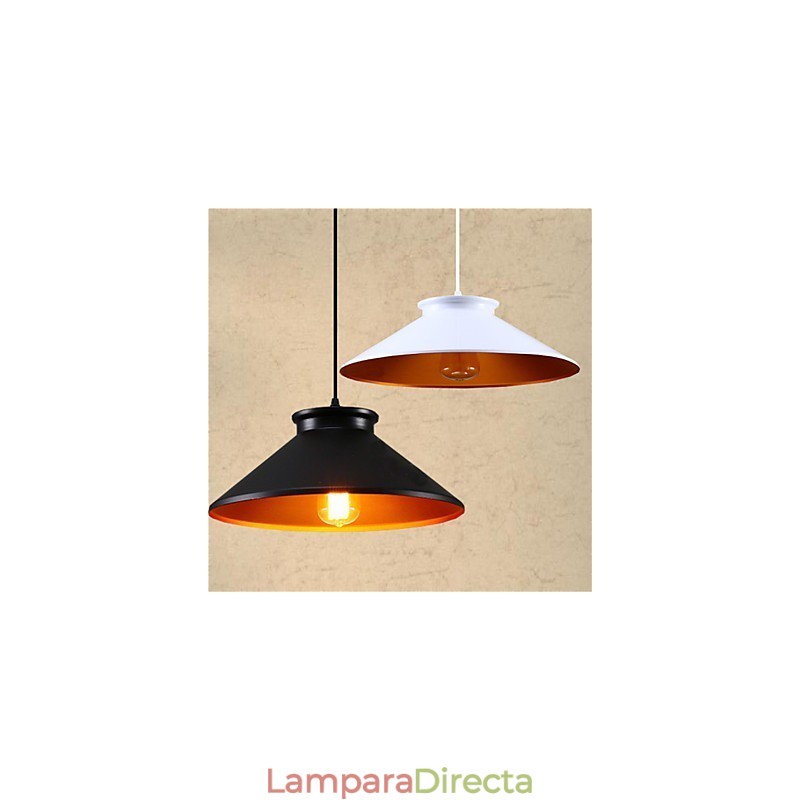 Lámpara colgante de metal con pintura estilo mini retro tradicional vintage