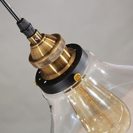 Lámpara colgante clásica tradicional vintage retro estilo globo