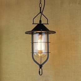 Lámpara colgante industrial estilo pastoral rústico retro americano