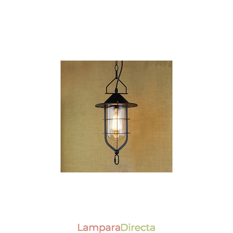 Lámpara colgante industrial estilo pastoral rústico retro americano