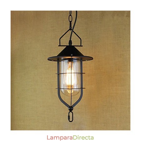 Lámpara colgante industrial estilo pastoral rústico retro americano Lámpara colgante industrial estilo pastoral rústico retro americano