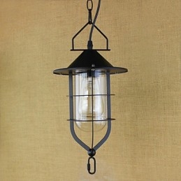 Lámpara colgante industrial estilo pastoral rústico retro americano