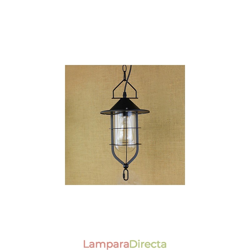 Lámpara colgante industrial estilo pastoral rústico retro americano