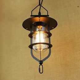 Lámpara colgante industrial estilo pastoral rústico retro americano
