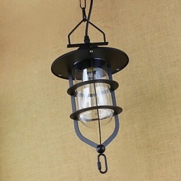 Lámpara colgante industrial estilo pastoral rústico retro americano