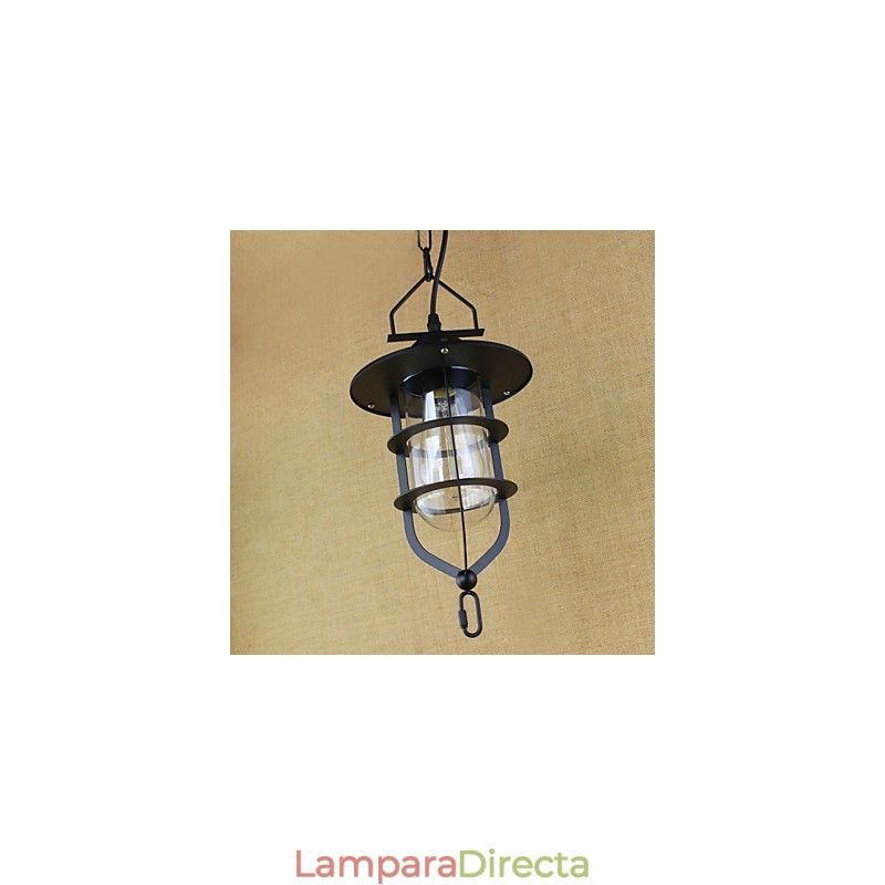 Lámpara colgante industrial estilo pastoral rústico retro americano