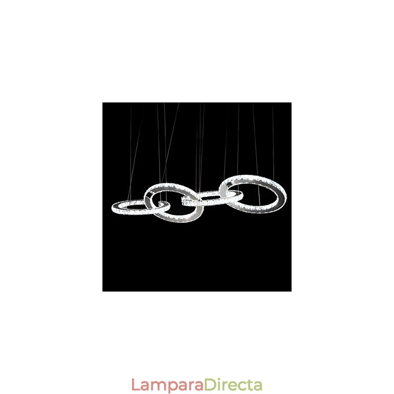 Lámparas colgantes de cristal modernas y contemporáneas de metal.
