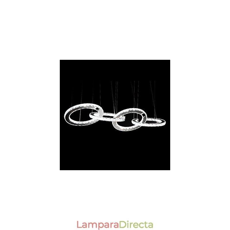Lámparas colgantes de cristal modernas y contemporáneas de metal.