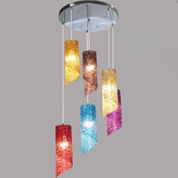 Cabeza Cilíndrica Redonda Larga Aluminio Cilindro Lámparas Creativas