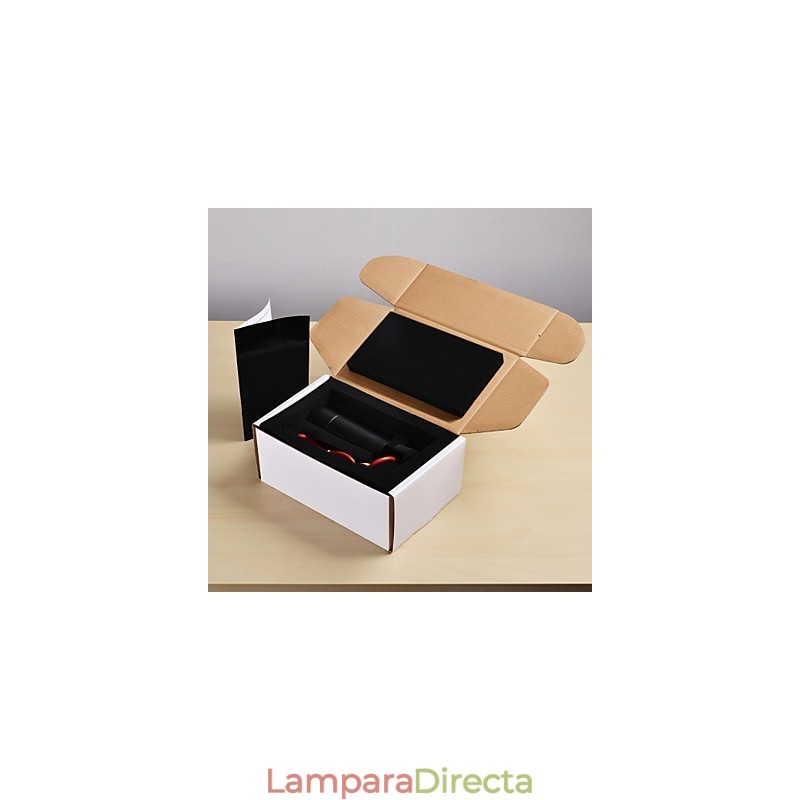 Lámpara colgante mini de 1 luz anodizada negra con aluminio
