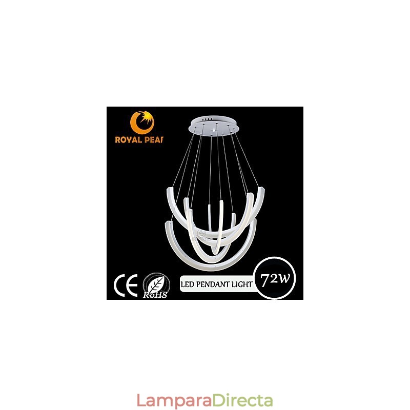 Lámpara colgante lineal moderna decorativa industrial