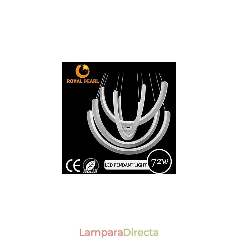 Lámpara colgante lineal moderna decorativa industrial