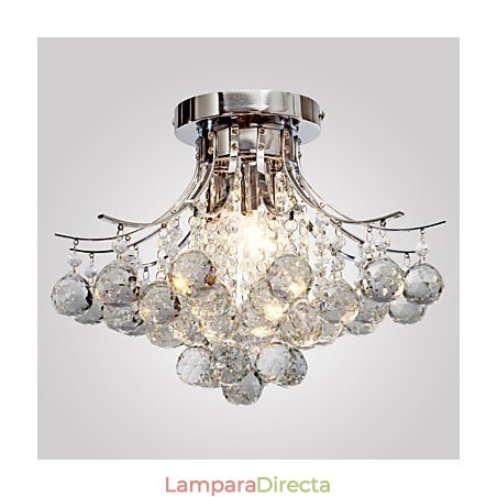 Lámpara de araña moderna de cristal de 3 luces Lámpara de araña moderna de cristal de 3 luces