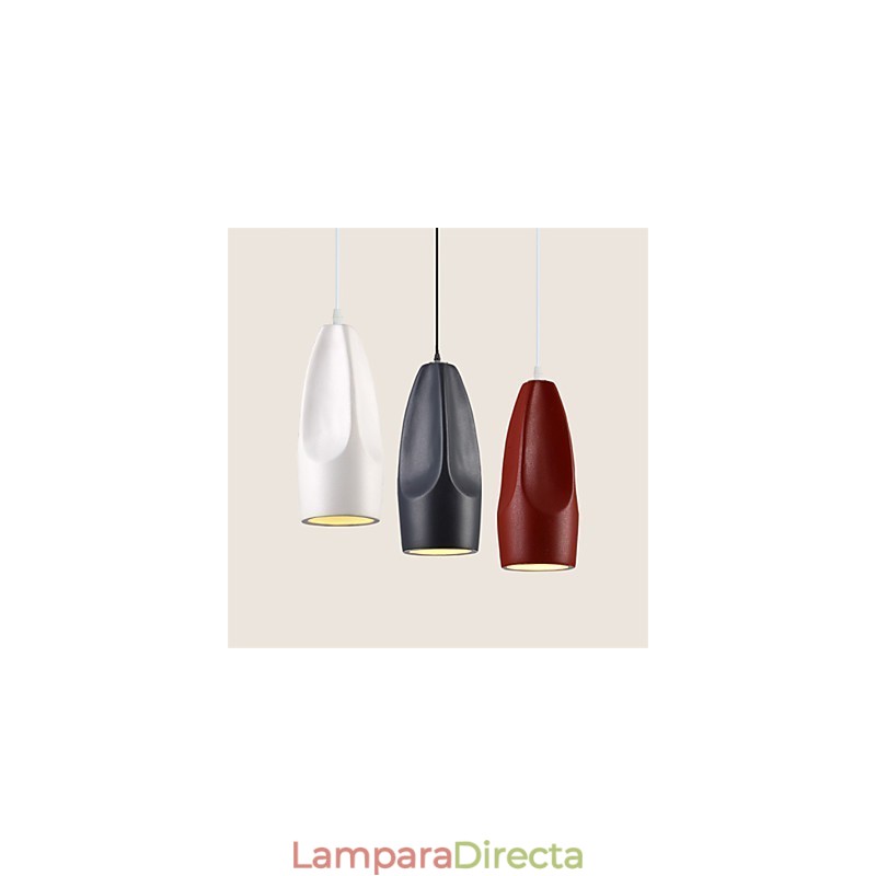 Lámpara colgante de metal con pintura estilo mini retro vintage