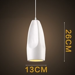 Lámpara colgante de metal con pintura estilo mini retro vintage