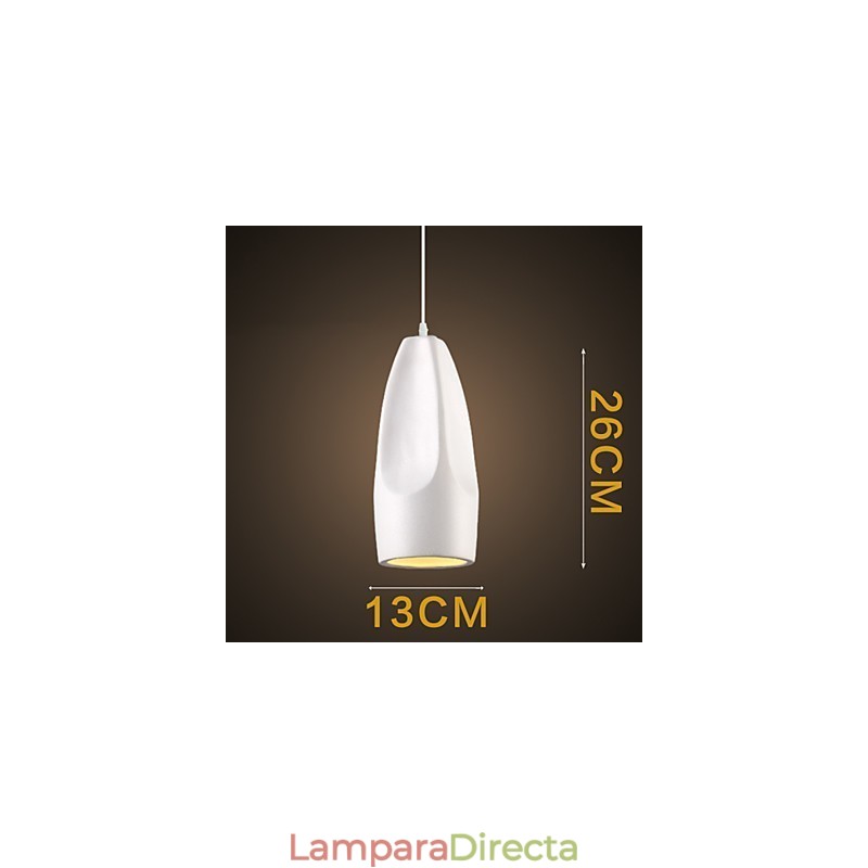 Lámpara colgante de metal con pintura estilo mini retro vintage