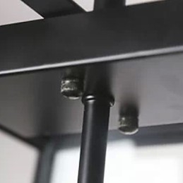 Lámpara de araña de metal galvanizado estilo rústico estilo cabaña