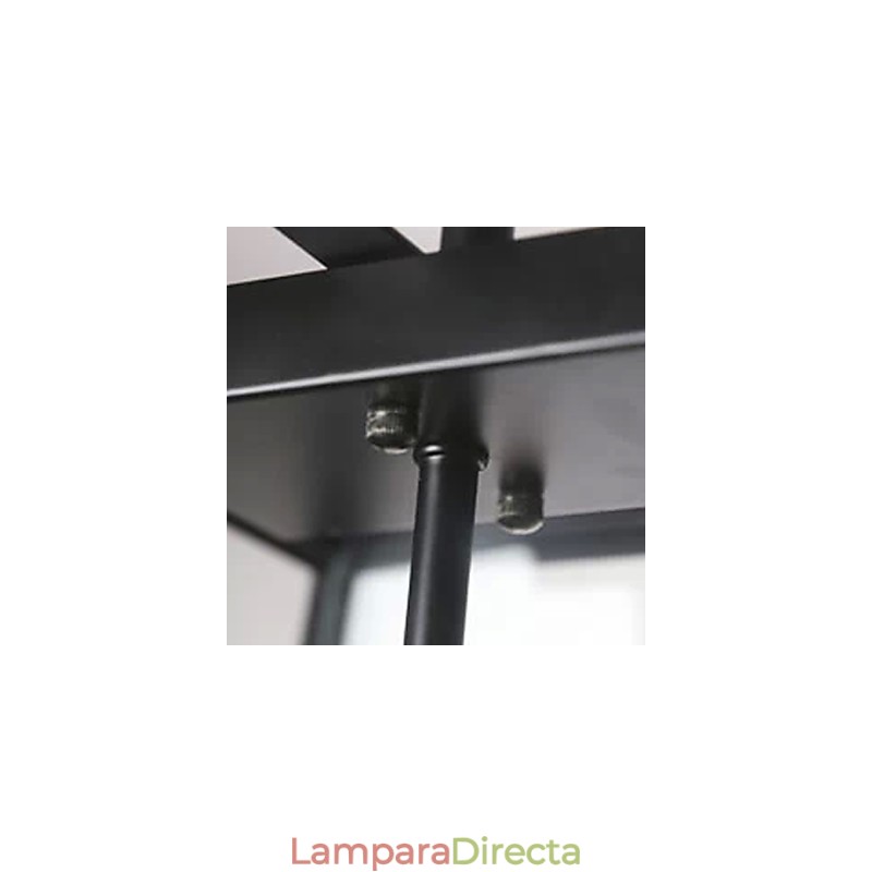 Lámpara de araña de metal galvanizado estilo rústico estilo cabaña