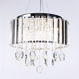 Lámpara colgante de cristal con 3 luces
