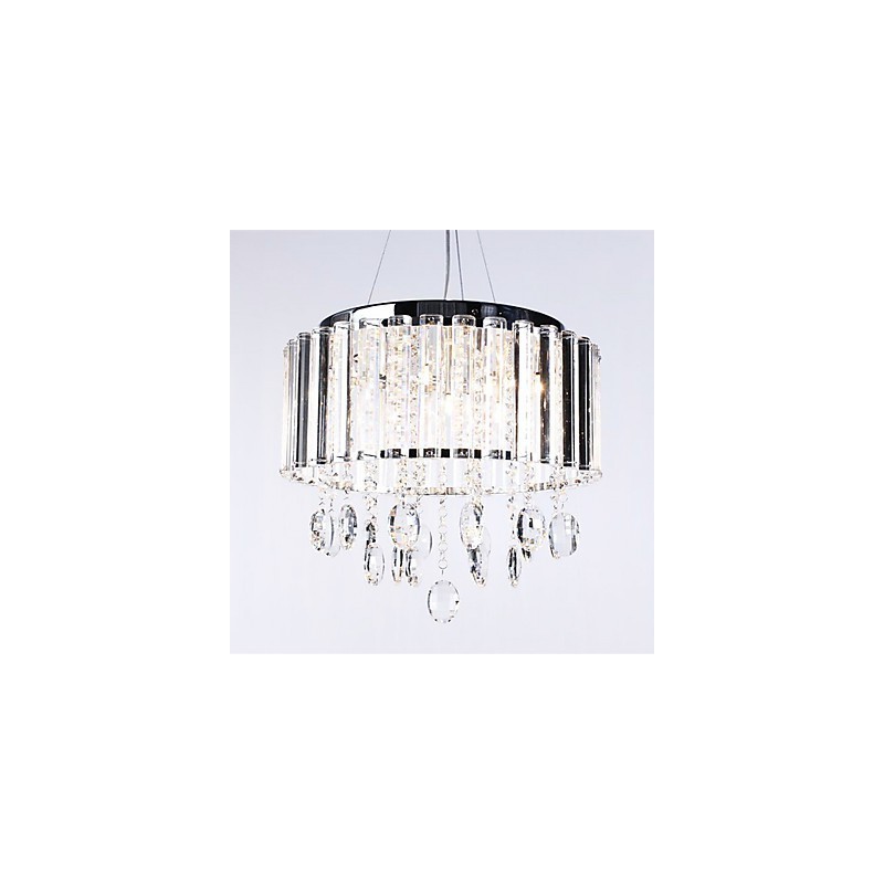 Lámpara colgante de cristal con 3 luces