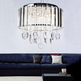 Lámpara colgante de cristal con 3 luces
