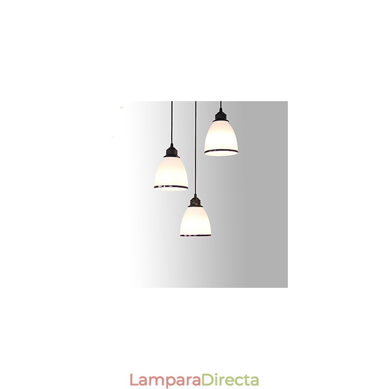 Lámpara colgante de metal estilo retro mini