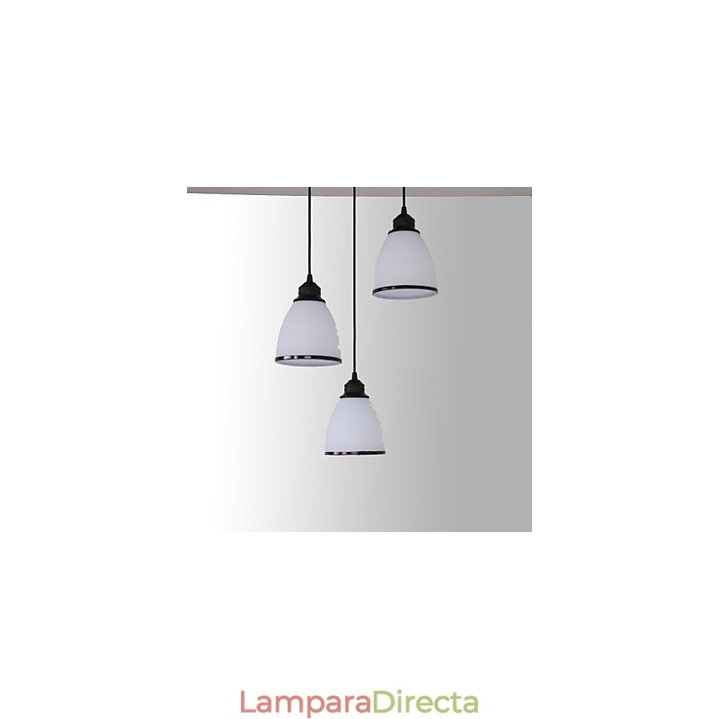 Lámpara colgante de metal estilo retro mini