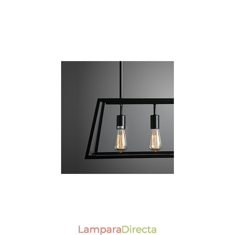 Lámpara de araña de metal galvanizado estilo rústico estilo cabaña