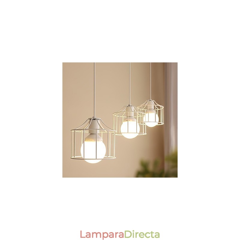 Lámpara colgante de metal estilo campestre de 1 luz