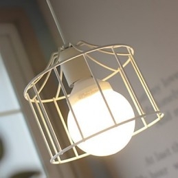 Lámpara colgante de metal estilo campestre de 1 luz