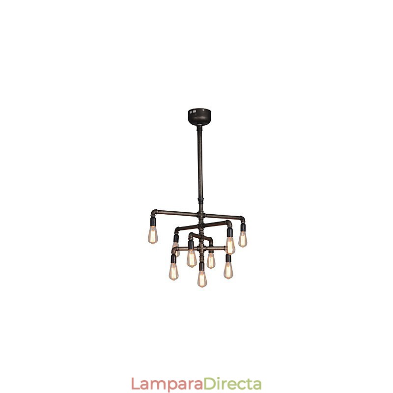Lámpara colgante de tubo de ajuste largo