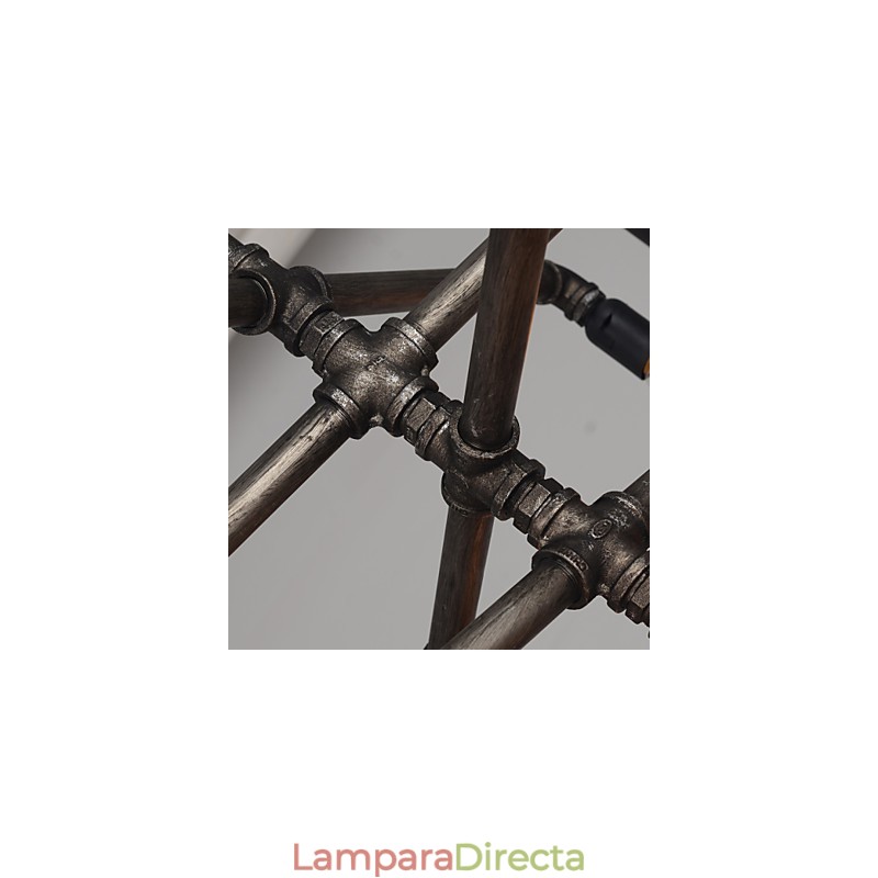 Lámpara colgante de tubo de ajuste largo