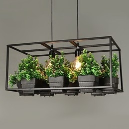 Lámpara colgante de diseño decorativo contemporáneo moderno (no incluye plantas)