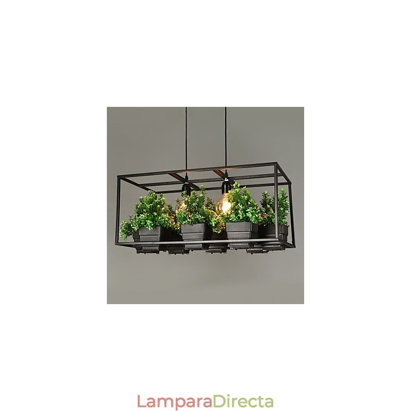 Lámpara colgante de diseño decorativo contemporáneo moderno (no incluye plantas)