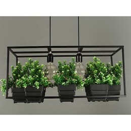 Lámpara colgante de diseño decorativo contemporáneo moderno (no incluye plantas)