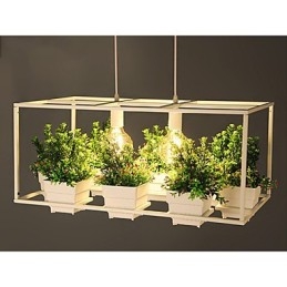 Lámpara colgante de diseño decorativo contemporáneo moderno (no incluye plantas)