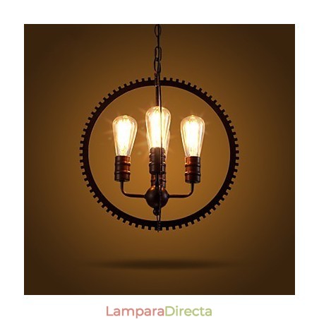 Lámparas colgantes retro creativas de hierro forjado estilo americano Lámparas colgantes retro creativas de hierro forjado estilo americano