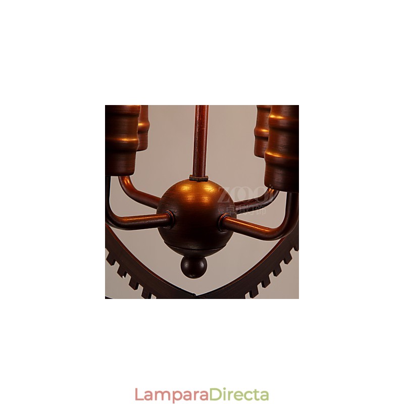 Lámparas colgantes retro creativas de hierro forjado estilo americano