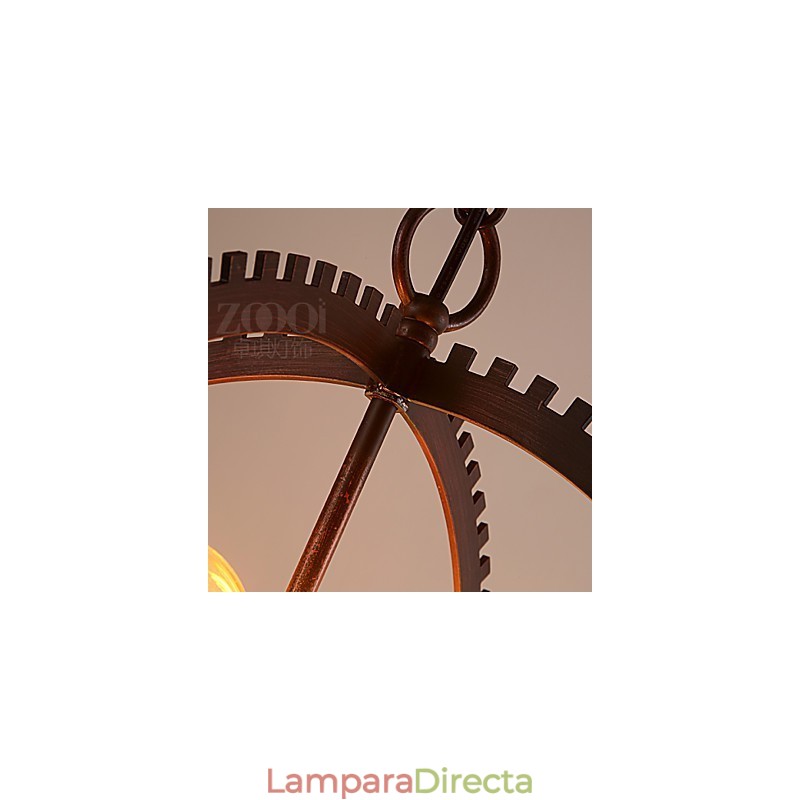 Lámparas colgantes retro creativas de hierro forjado estilo americano