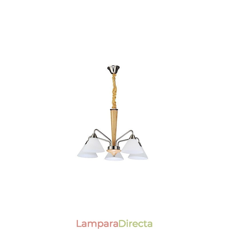 Lámparas colgantes modernas contemporáneas de madera y bambú